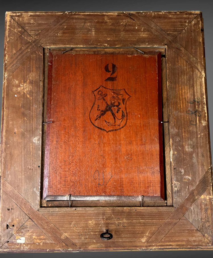 ALEXIS VOLLON 1865 -1945 /ÖL AUF TAFEL UNTER GLAS "FRAUENPORTRÄT 1930"