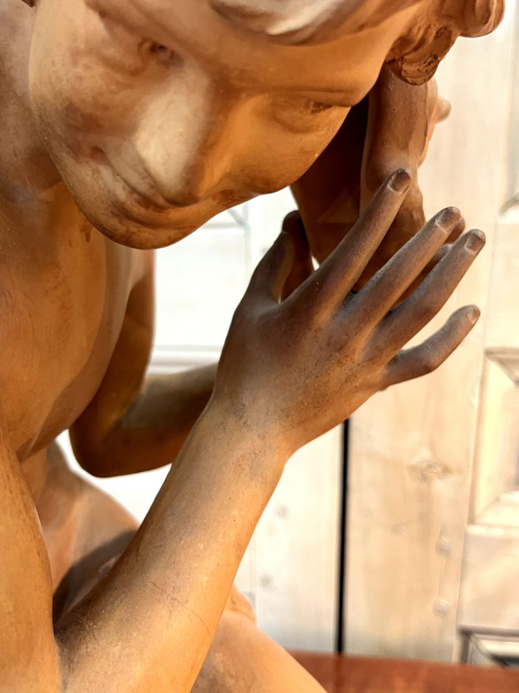 Jean-Baptiste Carpeaux Il pescatore con la conchiglia Terracotta