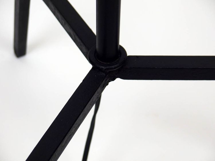 Adjustable floor lamp in wrought iron 1950