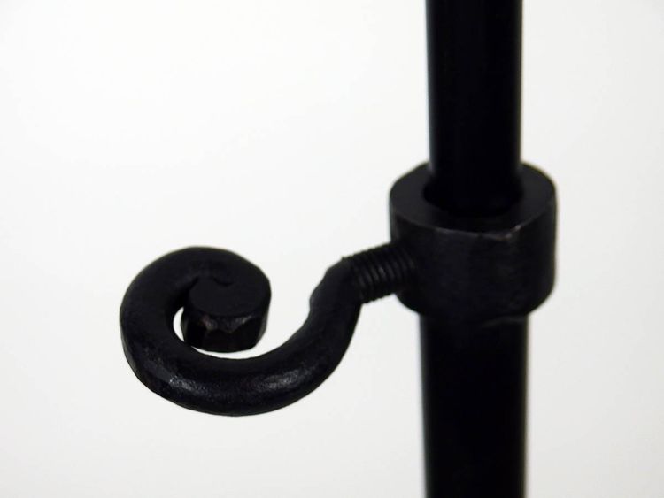 Adjustable floor lamp in wrought iron 1950