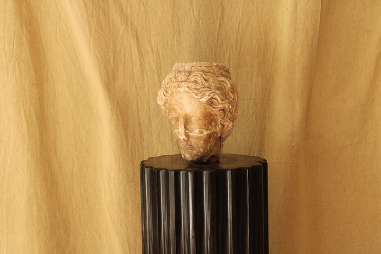 Female head in onyx, 20th c