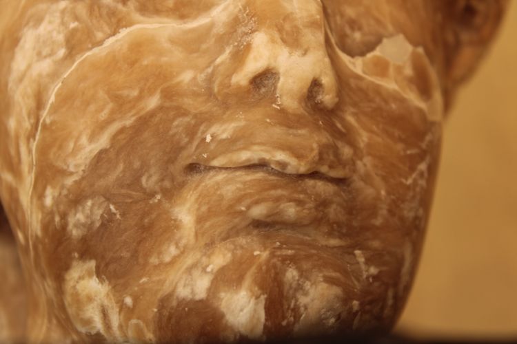 Female head in onyx, 20th c