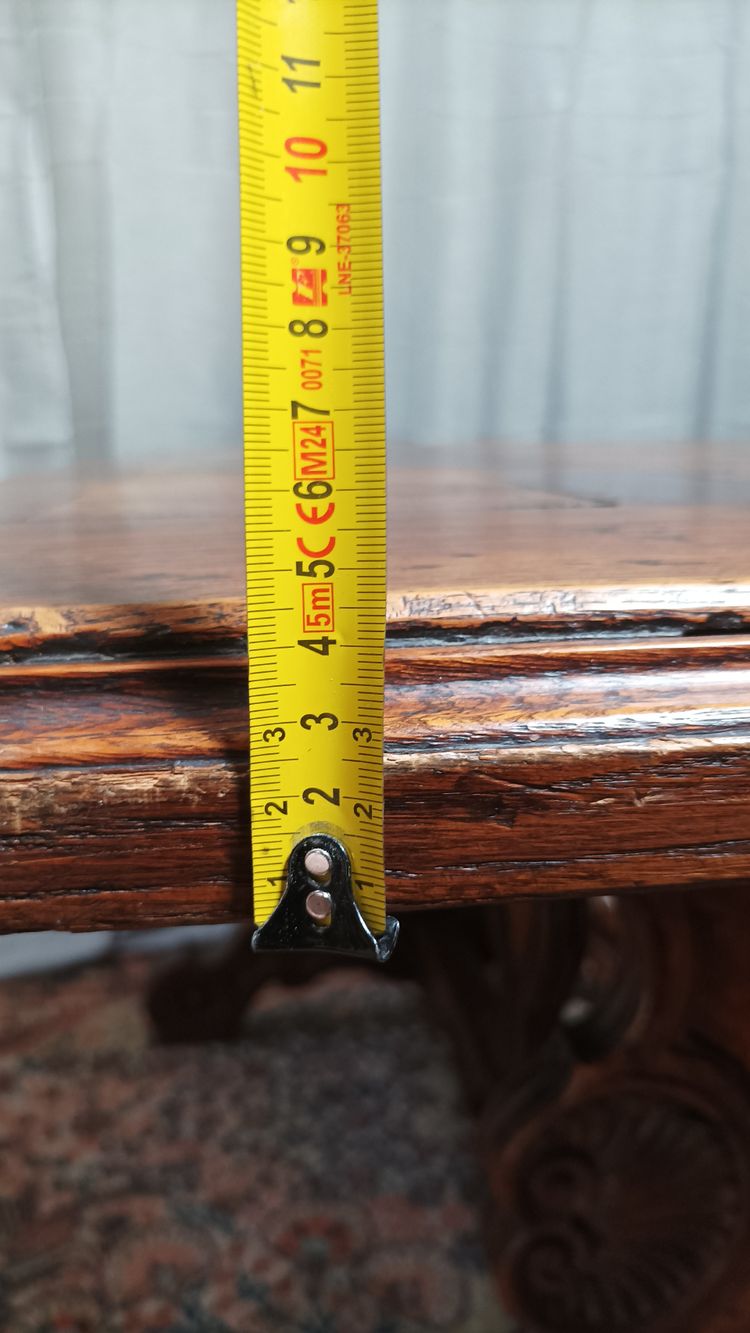 Neo-Renaissance solid oak table