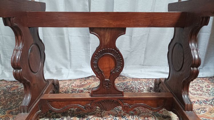 Neo-Renaissance solid oak table