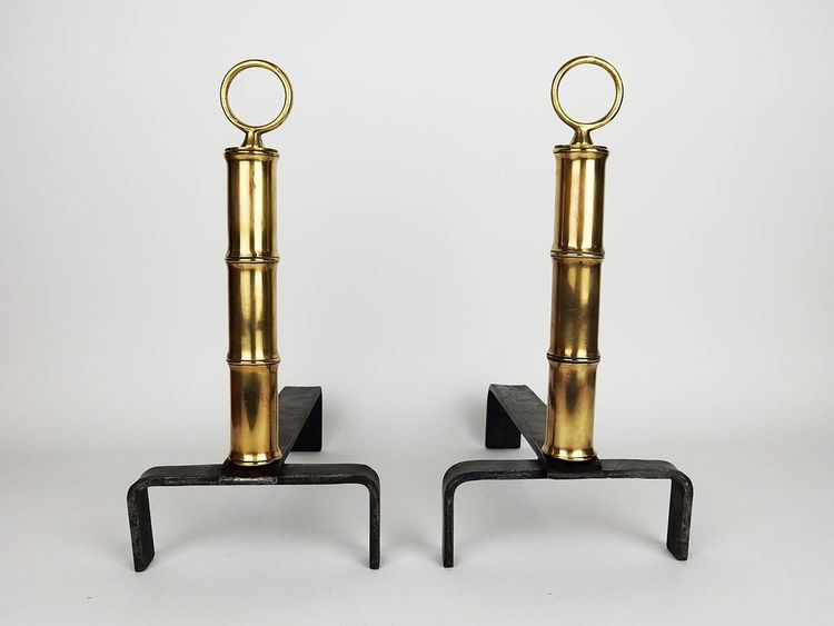 Coppia di candelabri di Jacques Adnet