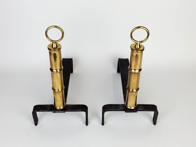 Coppia di candelabri di Jacques Adnet