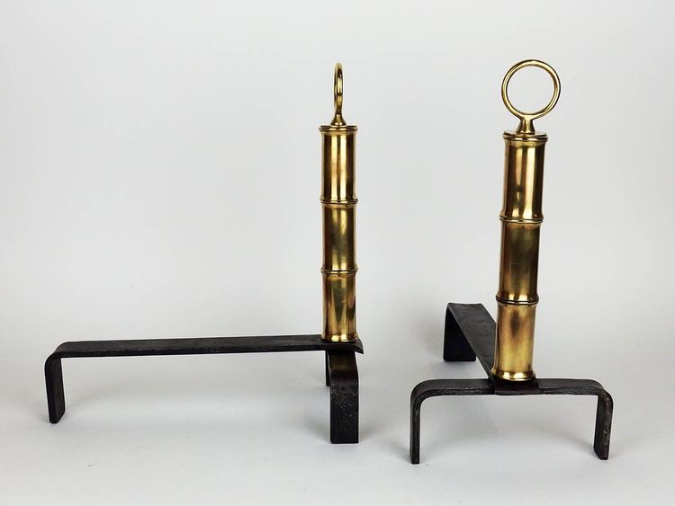 Coppia di candelabri di Jacques Adnet