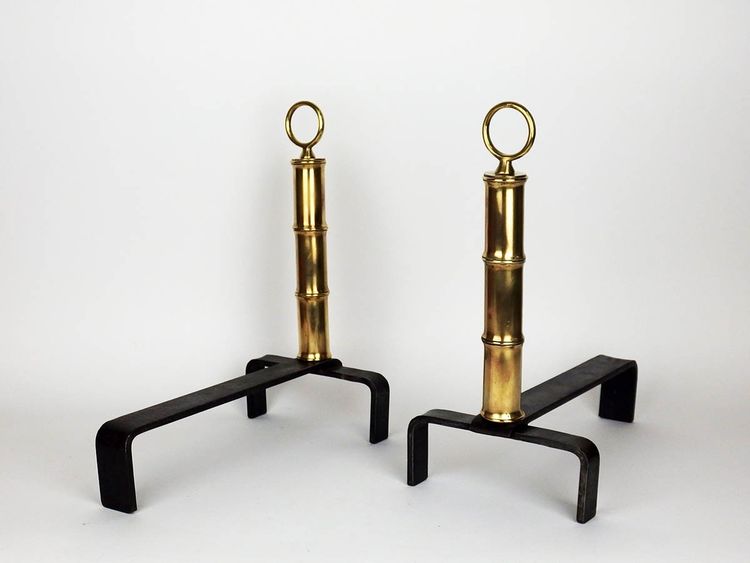 Coppia di candelabri di Jacques Adnet