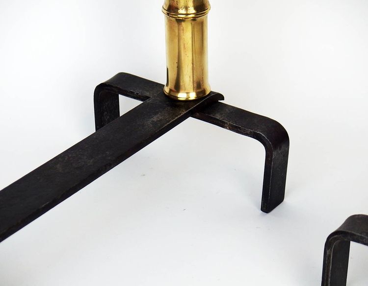 Coppia di candelabri di Jacques Adnet