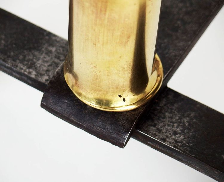 Coppia di candelabri di Jacques Adnet