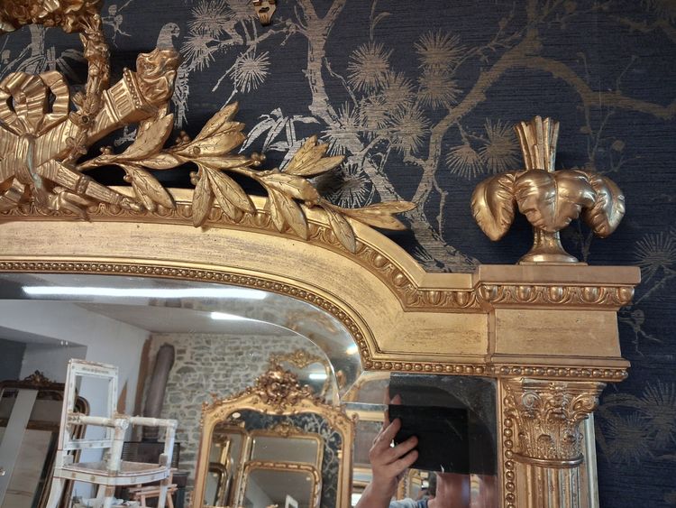 Miroir époque Napoléon III 186x 108