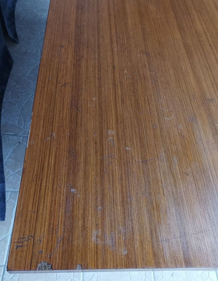 Grande table design 1960 / 1970 en acajou
