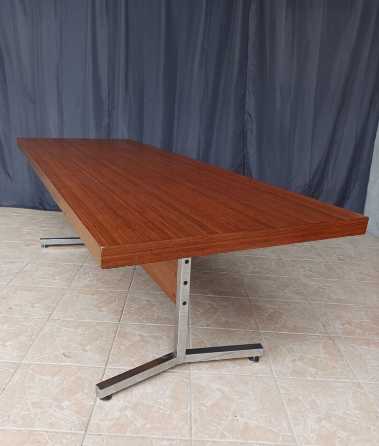 Grande table design 1960 / 1970 en acajou