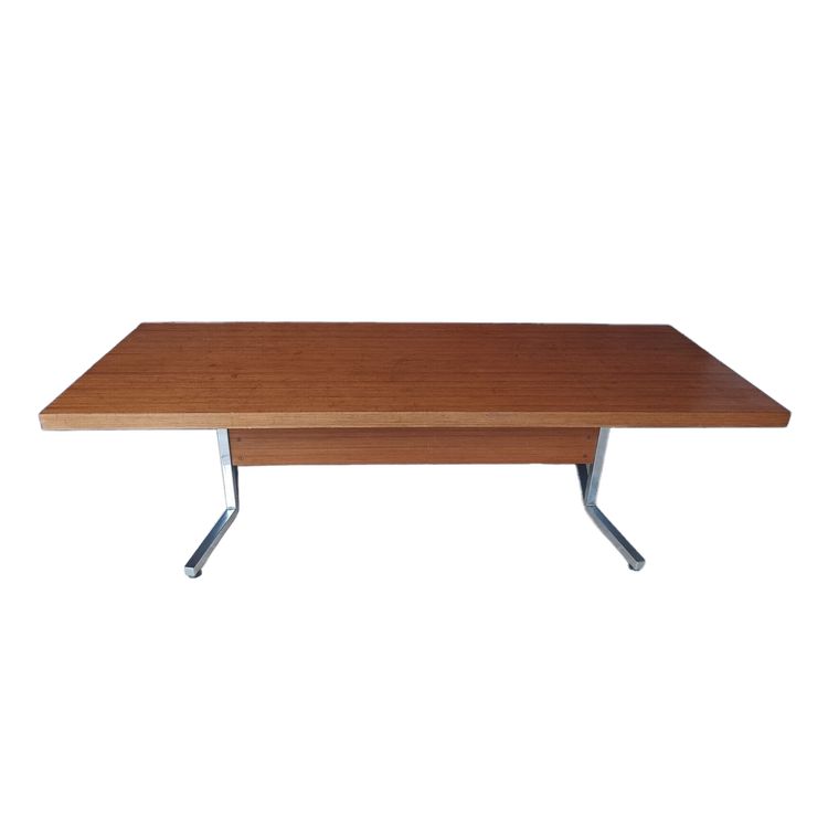 Grande table design 1960 / 1970 en acajou