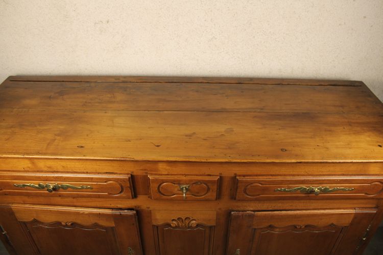 Enfilade aus Kirschbaumholz im Stil Louis XV, 19. Jahrhundert, mit 2 Türen und 3 Schubladen