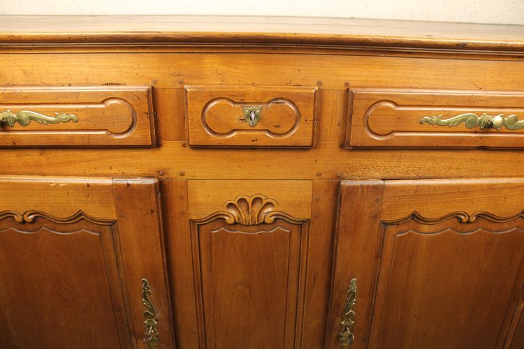 Enfilade aus Kirschbaumholz im Stil Louis XV, 19. Jahrhundert, mit 2 Türen und 3 Schubladen