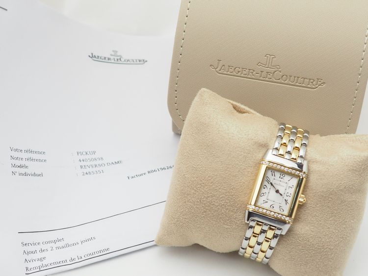 Montre Jaeger-LeCoultre Réverso en or jaune et acier
