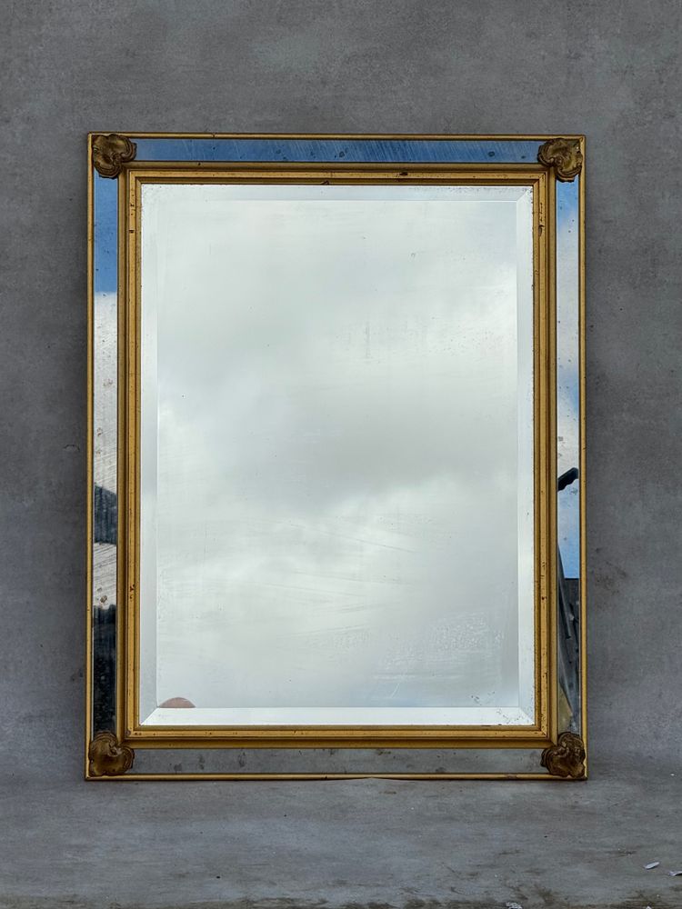 Glazed mirror