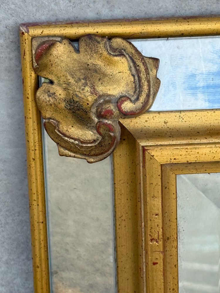 Glazed mirror