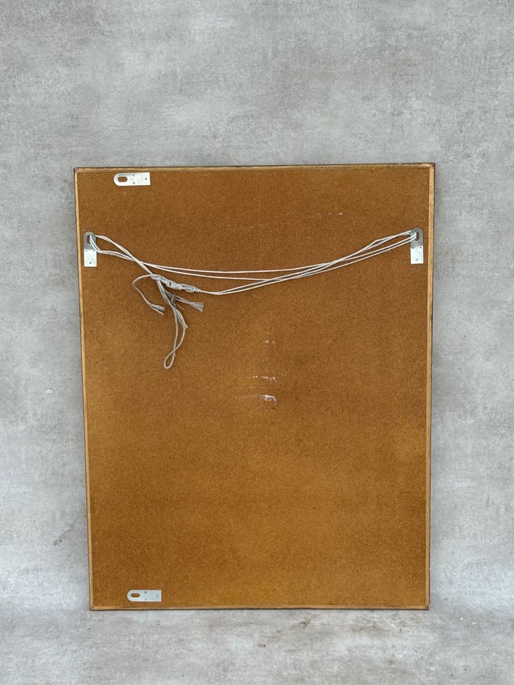 Glazed mirror