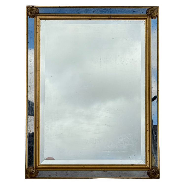 Glazed mirror