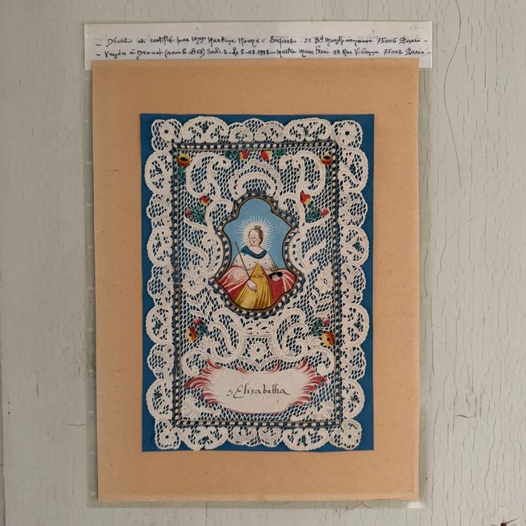 Convent canivet from the early 18th century representing Saint Elizabeth
