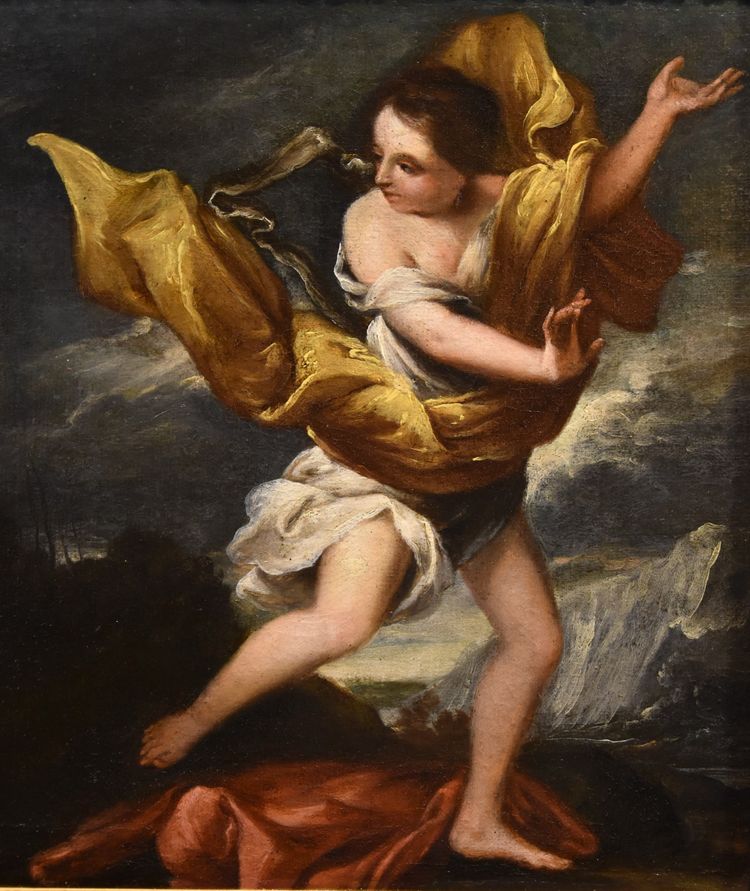 The Nymph Daphne With Cupid, Roman School 17th/18th Century