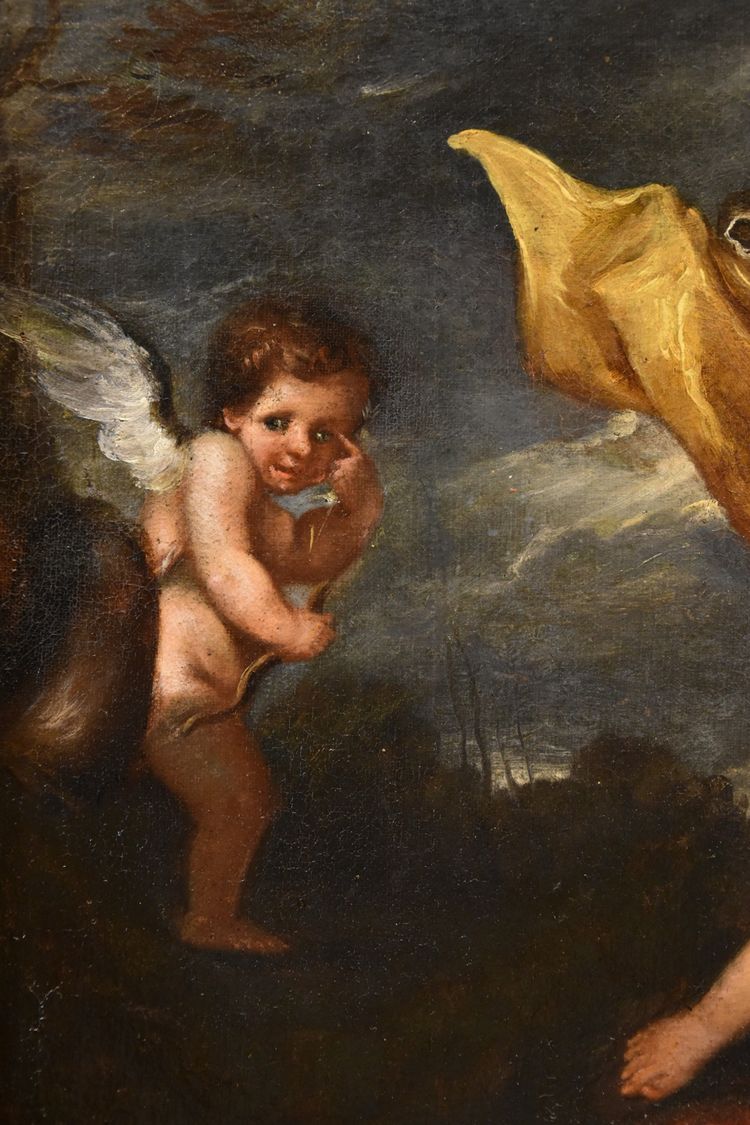 The Nymph Daphne With Cupid, Roman School 17th/18th Century