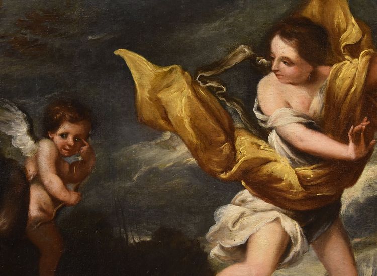 The Nymph Daphne With Cupid, Roman School 17th/18th Century