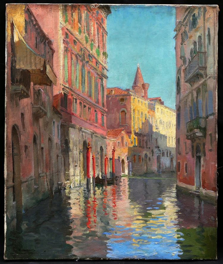 Henry JACQUIER, Kanal in Venedig