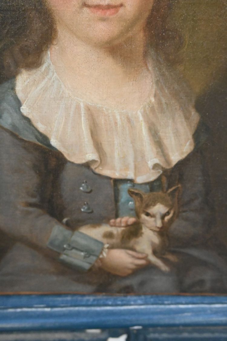 Ritratto di ragazzo Pierre Nouel de Latouche , scuola del XVIII secolo