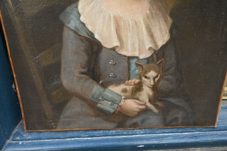 Ritratto di ragazzo Pierre Nouel de Latouche , scuola del XVIII secolo