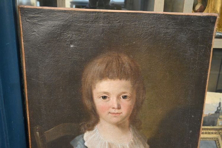 Ritratto di ragazzo Pierre Nouel de Latouche , scuola del XVIII secolo
