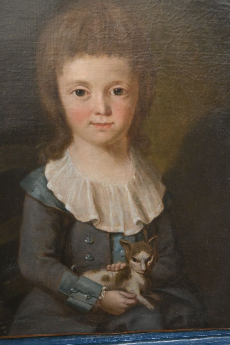 Ritratto di ragazzo Pierre Nouel de Latouche , scuola del XVIII secolo