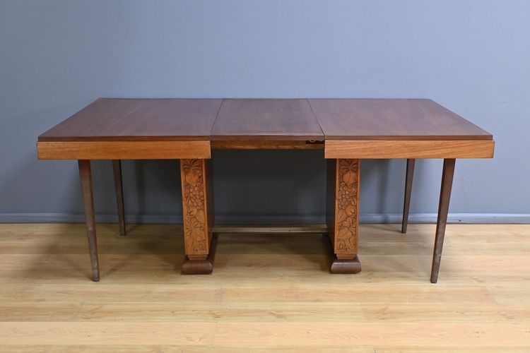 Mahogany 6 to 18 place settings table, Art Deco - 1920