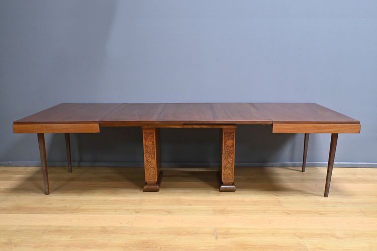 Mahogany 6 to 18 place settings table, Art Deco - 1920