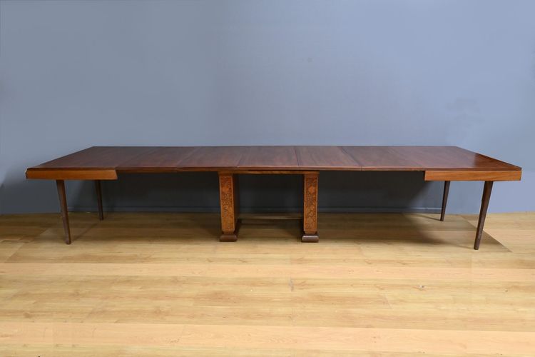 Mahogany 6 to 18 place settings table, Art Deco - 1920