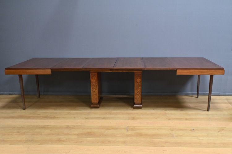 Mahogany 6 to 18 place settings table, Art Deco - 1920