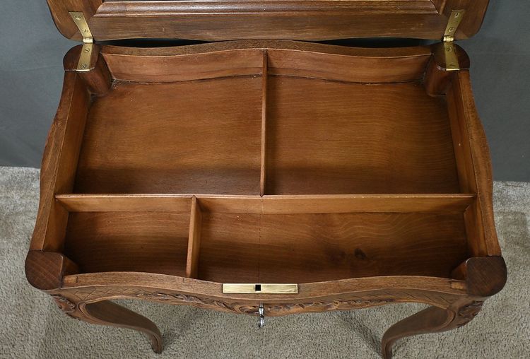 Travailleuse en Hêtre massif, style Louis XV – Début XXe