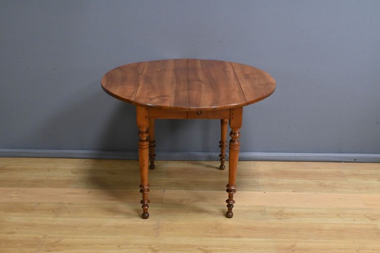 Table 4 à 10 Couverts à Allonges en Merisier, style Louis Philippe – Fin XIXe