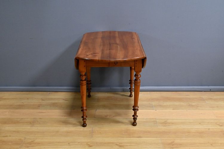 Table 4 à 10 Couverts à Allonges en Merisier, style Louis Philippe – Fin XIXe