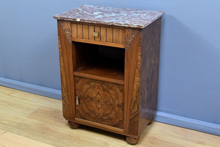 Chevet en Ronce de Noyer, Art Déco – 1930