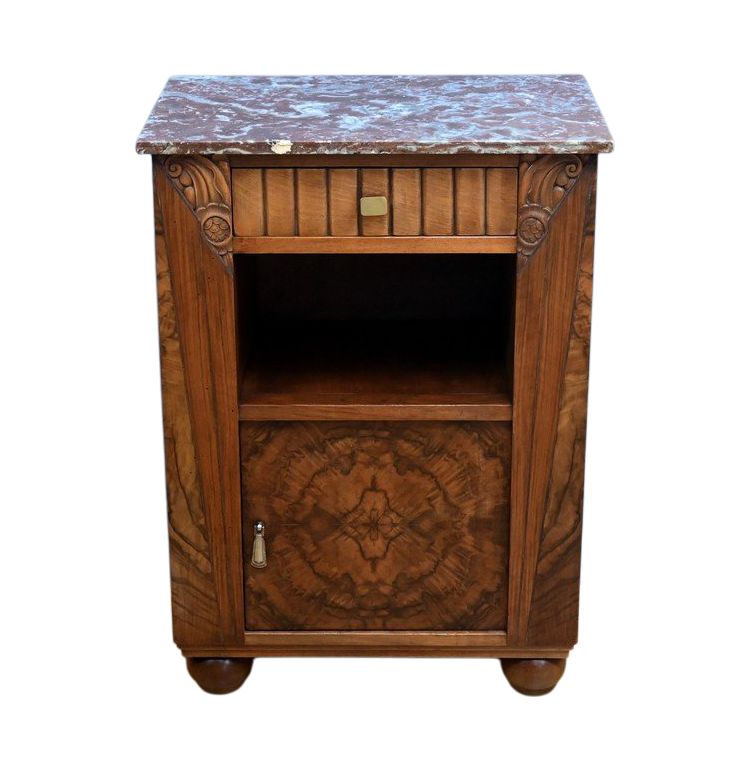 Chevet en Ronce de Noyer, Art Déco – 1930