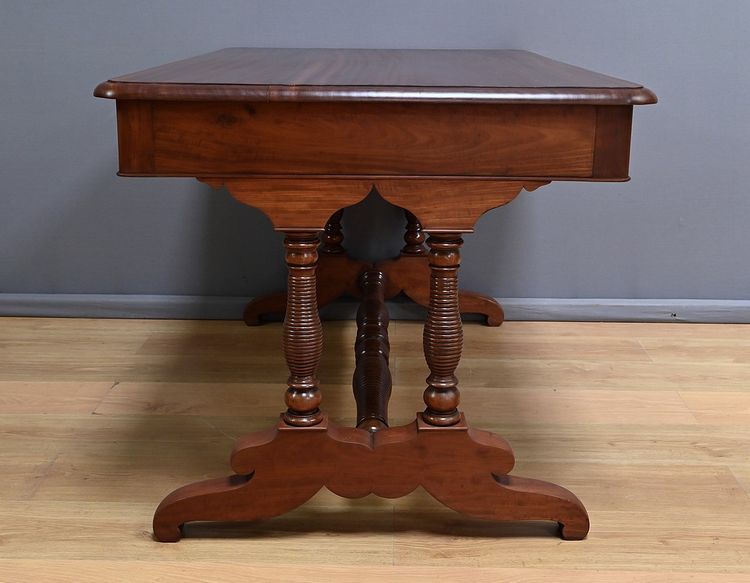 Table Bureau en Acajou, époque Louis-Philippe – 1ère moitié XIXe