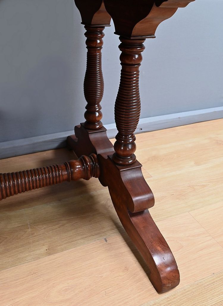 Table Bureau en Acajou, époque Louis-Philippe – 1ère moitié XIXe