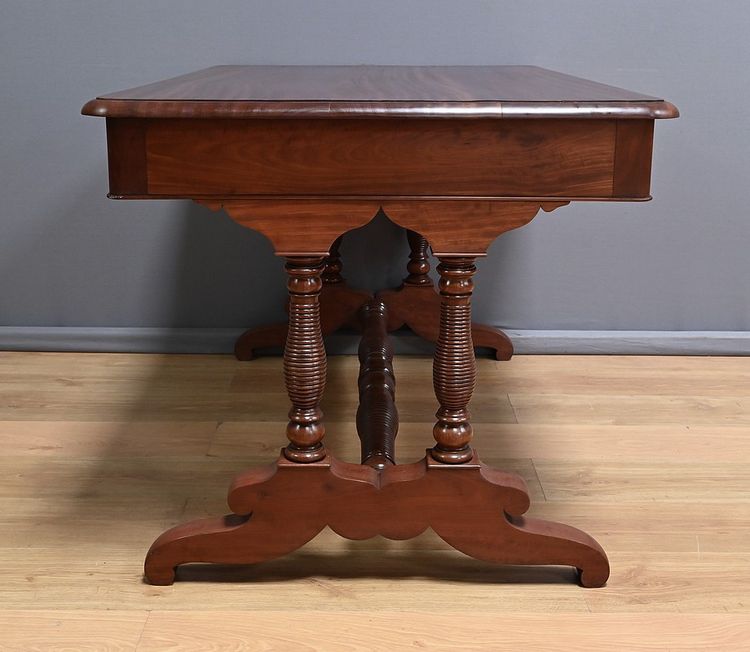 Table Bureau en Acajou, époque Louis-Philippe – 1ère moitié XIXe