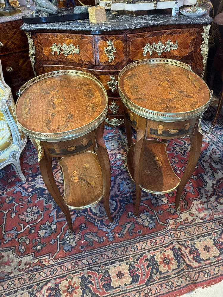 PAIR OF LOUIS XV BEDSIDE TABLES
