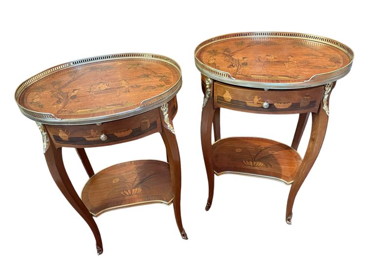 PAIR OF LOUIS XV BEDSIDE TABLES