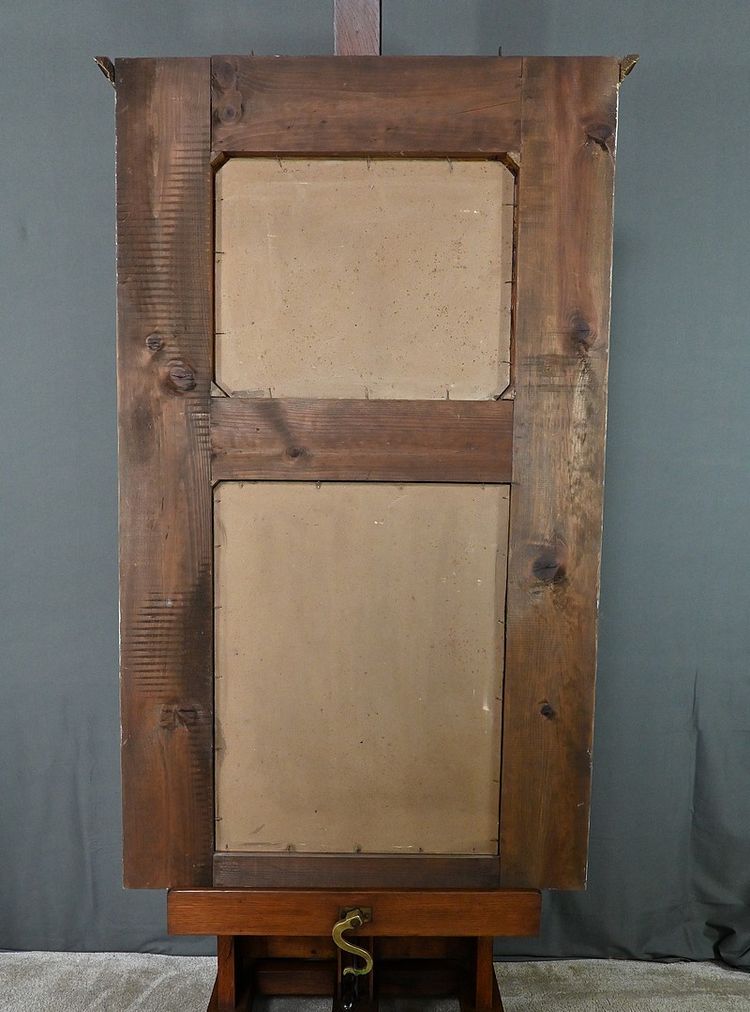 Specchio Trumeau in legno dipinto, stile Luigi XV - Fine XIX secolo