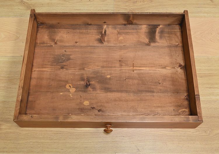Petite Table Bureau en Pitchpin, style Louis-Philippe – Début XXe